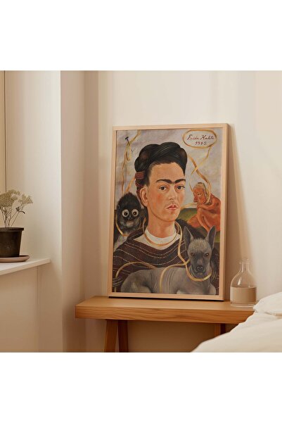 Pegziz Frida Kahlo autoportret sa malim majmunom | Ikonična moderna umetnička...