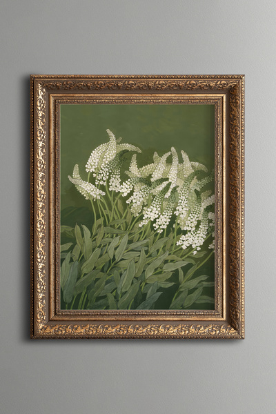 epiqart Star Lily - Vintage Patterned Painting - Thick Model