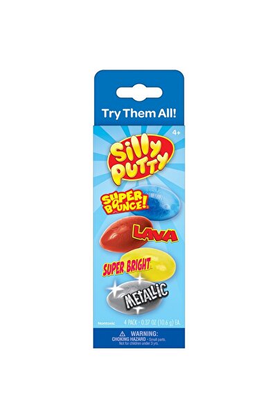 Crayola Silly Putty Specialty Pack – 4 Count Classic Stretchy Toy
