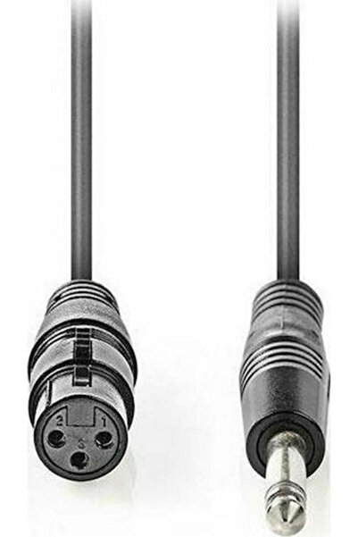Nedis Καλώδιο XLR θηλυκό σε 6.3mm αρσενικό 10μ Γκρι (COTG15120GY100)