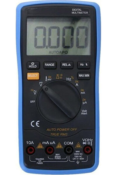 Generic Brand DT-17N |   Αυτόματο ψηφιακό πολύμετρο True RMS (1000V/10A, με μ...