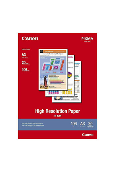 Canon HR-101 N Φωτογραφικό Χαρτί Υψηλής Ανάλυσης A3 106 γρ./τ.μ. Inkjet 20 Φύλλα