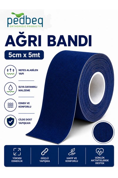 pedbeq Kinesiology Tape 5 Cm*5 Mt Pain Relief Tape