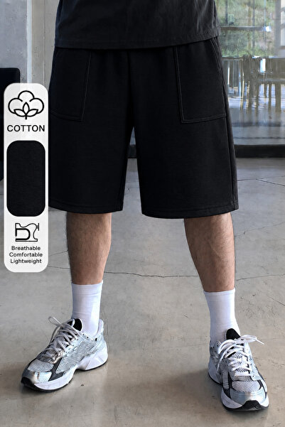BLUE STREET Men's 100% Cotton Regular Fit Pocket Shorts – Casual Comfortable ...