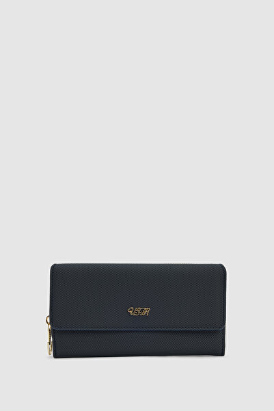 U.S. Polo Assn. Women's Navy Blue Wallet 50324850-Vr033