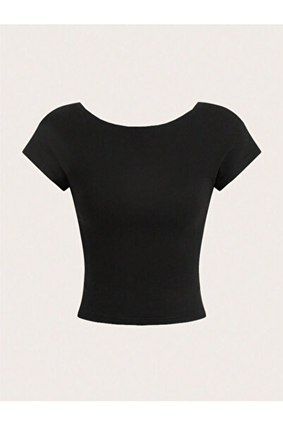 landoffashiontr Kayık Yaka Side Gathered Body-Hugging Blouse