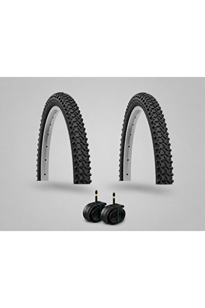 heugers 27.5x2.10 Ön ve Arka Bisiklet İç ve Dış Lastik Seti (2 Adet Dış + 2 A...