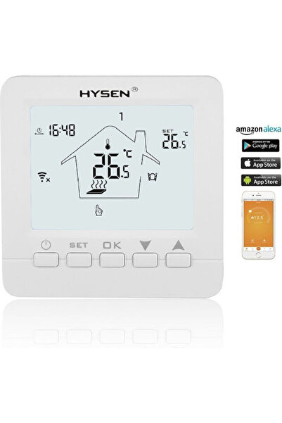 HYSEN HY02-B05-WH Έξυπνος Ψηφιακός Θερμοστάτης με Wi-Fi