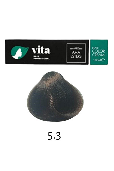 VITA HAIR PROFESSIONAL Βίτα Βαφή Μαλλιών 5.3 Ανοιχτό Χρυσό Καφέ 100 ml