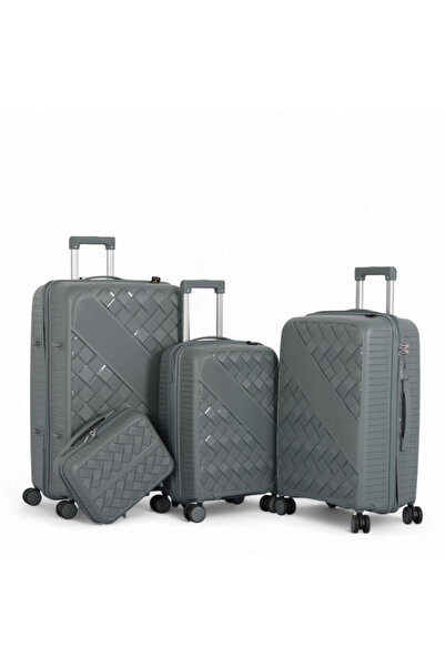 Generic Fashionable Diamond Design Anti Breakage Travel Luggage Set (4 Pcs) -...
