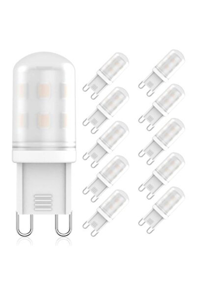 OEM Bec LED G9, RuLEDne, 2W, Alb Cald 2700K, 220-240V, CRI 85+, Set de 10 bucăți