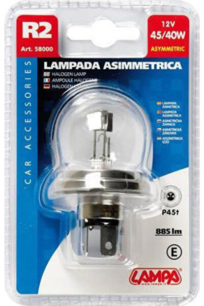 Lampa Λάμπες Αυτοκινήτου Ασύμμετρες R2-P45t 12V 45W 1 τεμάχιο