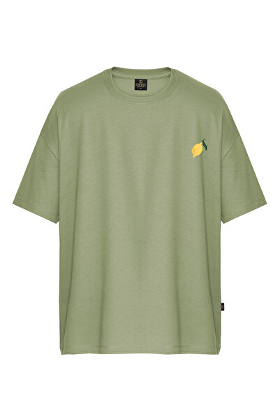 Espina Premium Lemon Printed Oversize Short Sleeve T-Shirt