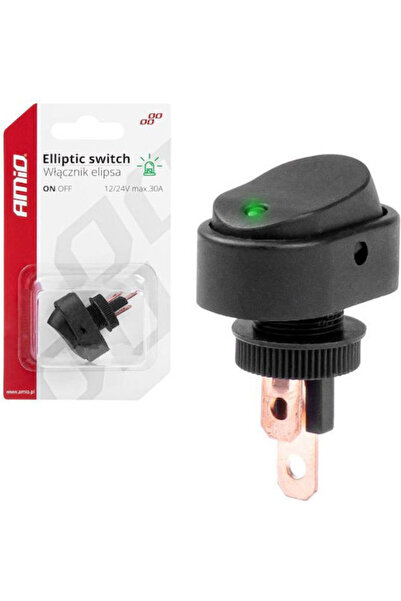 AMIO Car On/Off Switch 12V-24V Universal Green Code: 03087