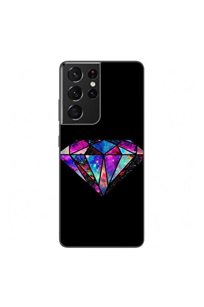 OEM Husa compatibila cu Samsung Galaxy S21 Ultra Silicon Gel Tpu Model Diamon...