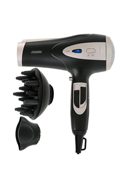 MESKO MS 2287 Hair Dryer, 2200W, Ionic, 2 Speeds, 3 Heat Settings, Diffuser &...