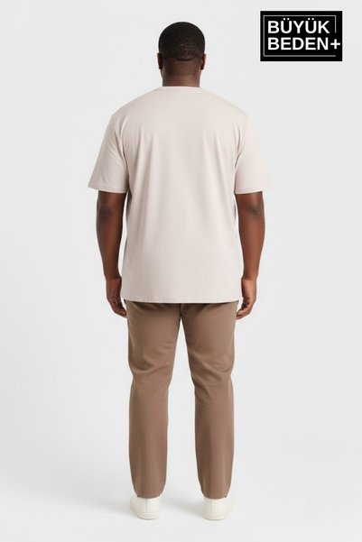 Superlife تي شيرت رجالي كبير الحجم مطبوع عليه لوس أنجلوس 3xl-6xl برقبة دائرية SPR26BTS510-18