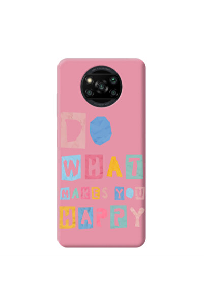 Other Xiaomi Poco X3 /X3 Pro Do What Makes Pink Colored Silicone TPU Θήκη