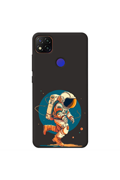 Other Xiaomi Redmi 9c Run Space Black Colored Silicone TPU Θήκη