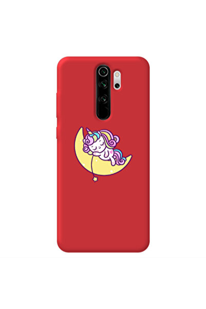 Other Xiaomi Redmi Note 8 Pro Sleeping horse Red Colored Silicone TPU Θήκη