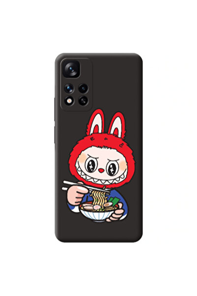 Other Xiaomi Redmi Note 11 Pro 5G Labubu 1 Black Colored Silicone TPU Θήκη