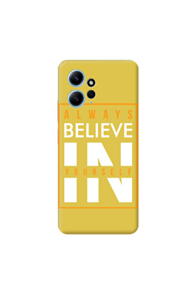 Other Xiaomi Redmi Note 12 4G Always Belive Yellow Colored Silicone TPU Θήκη