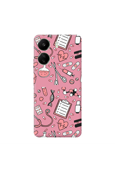 Other Xiaomi Redmi 13C Laboratory Pink Colored Silicone TPU Θήκη