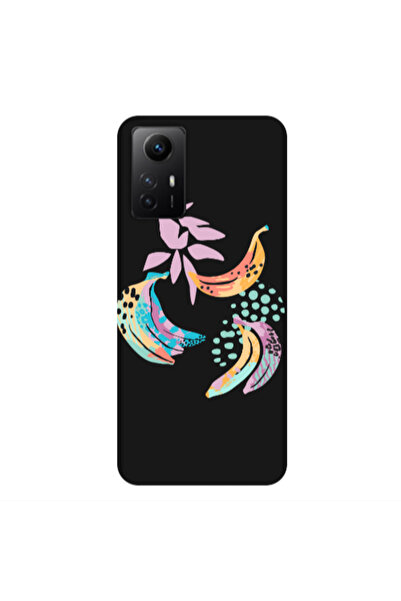 Other Xiaomi Redmi Note 12s Banana Black Colored Silicone TPU Θήκη