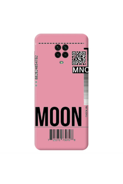 Other Xiaomi Redmi Note 9 Pro A ticket to the moon Pink Colored Silicone TPU ...