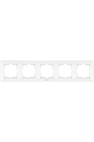 OEM Ramă aparataje Panasonic Arkedia Slim 5 posturi, montaj orizontal, alb