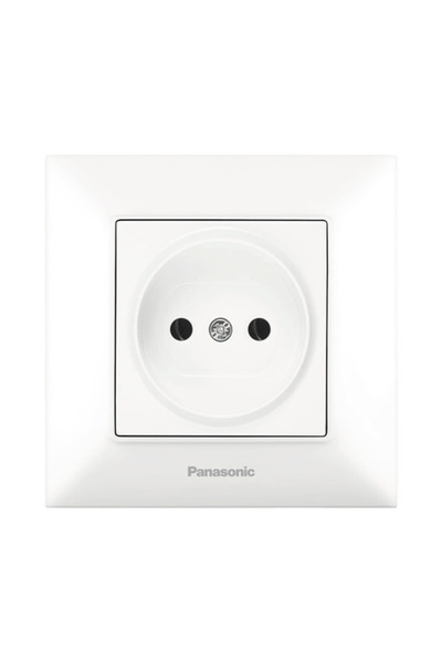 OEM Priză simplă fără împământare Panasonic Arkedia Slim, alb, incl. ramă