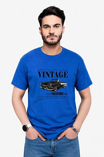 HESCO Vintage Car Printed T-Shirt