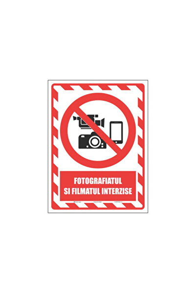 OEM Indicatoare avertizare „Interzis filmatul/fotografiatul”