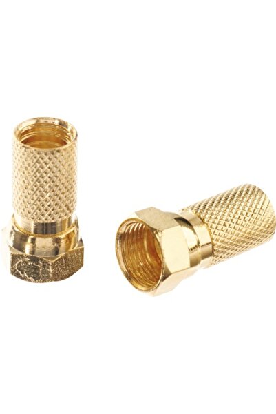 OEM Mufe F S-Impuls pentru cablu coaxial max. Ø7 mm, pachet 2 bucăți, aurii