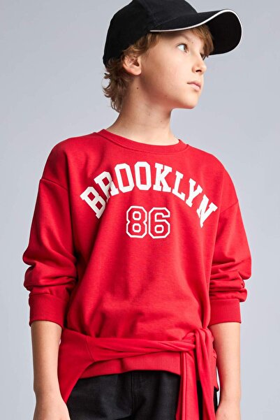 DeFacto Regular Fit Crew Neck College Printed Sweatshirt for Boys H9894A826Au