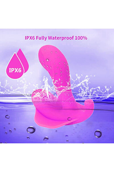 Byzon Premium Isıtmalı Giyilebilir Çift Motorlu Vibratör Uzaktan Kumandalı G-Spot ve Klitoris Uyarıcılı 10 Mod Pembe