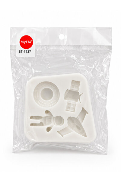 Adana Pasta Malzemeleri Bt-1537 Space Themed Silicone Mold 8 cm X 8 cm