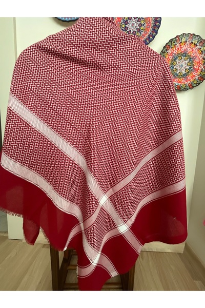 ARDSU Unisex Daily Large Size Knitted Fabric Ethnic Pattern Shawl 130X130 cm