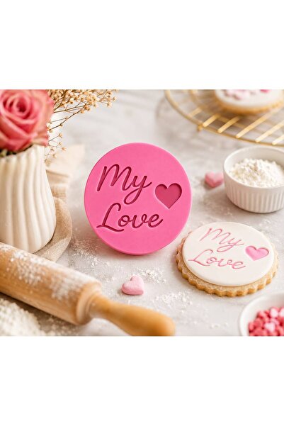 StudioAslanDesign My Love Written Sugar Paste Mold |   Lover Themed Cookie St...