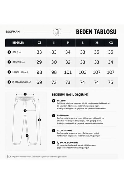 zaee Flame Nakışlı Ayarlanabilir Paça Premium Baggy Eşofman Altı