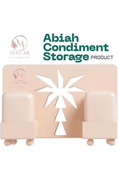 ABYAT Abiah Condiment Storage – 2-in-1 Salt & Tissue Holder (17 × 9.5 × 12 cm)