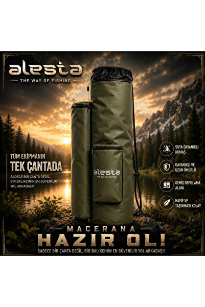 Alesta ÇOK AMAÇLI KAMIŞ VE MALZEME ÇANTASI 90X22CM HAKİ