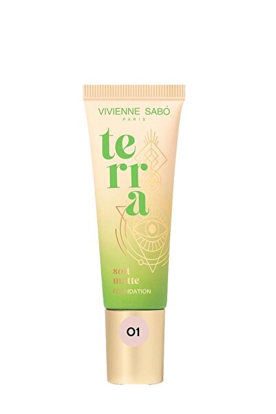 Vivienne Sabo Terra Matte Foundation 01 Light Beige - Full Coverage & Shine-F...