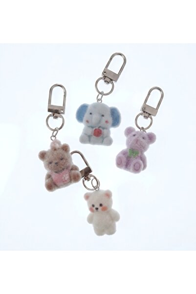 dogadastore Tüylü Fermuar Charm Çeşitli