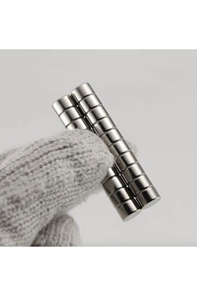 Hdg 10 Adet Güçlü Neodyum Mıknatıs 8x4 Mm yuvarlak