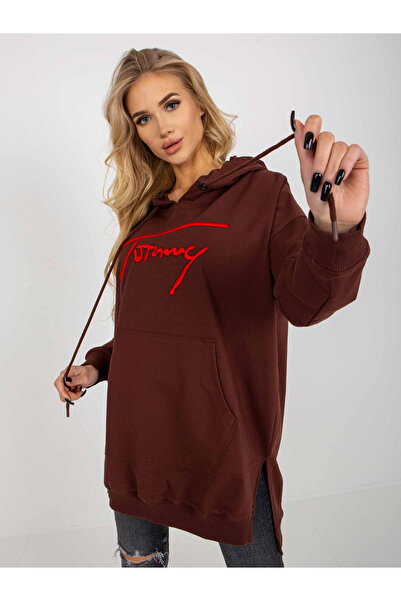 Factory Price Дамски кафяв суичър