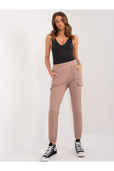 Factory Price Pantaloni Trening Dama Bej