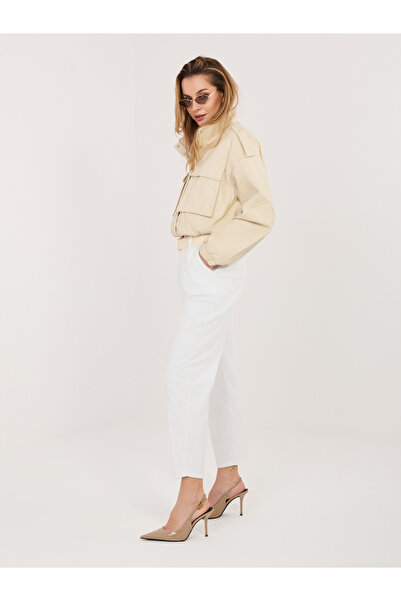Factory Price Pantaloni Dama Ecru