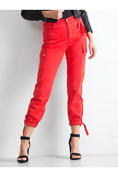 Factory Price Pantaloni Dama Rosu