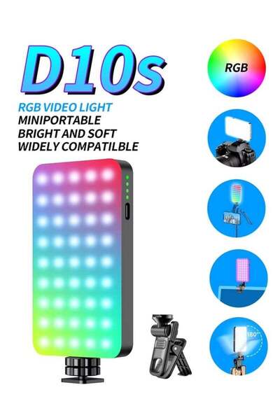 ELTRAZONE D10S 129 LED RGB Video Light – 360 °   ضوء كاميرا LED محمول بألوان ...